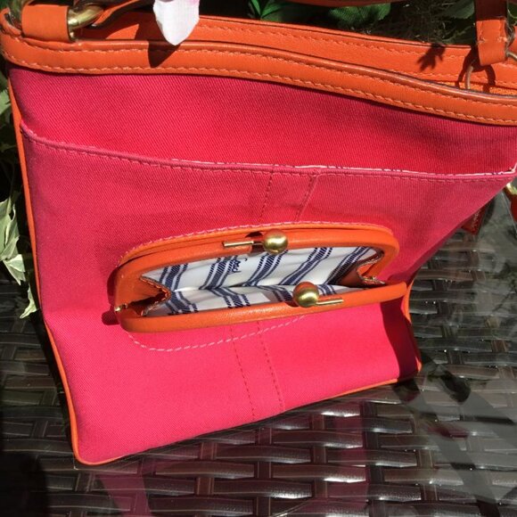 Vintage Coach Bonnie Cashin Collection Print Crossbody Bag Kiss Lock Pocket - Picture 3 of 6